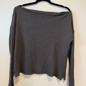 Promesa Charcoal Knit Top